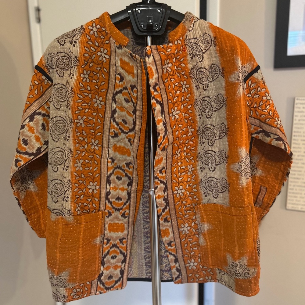 Vintage Kantha cloth jacket